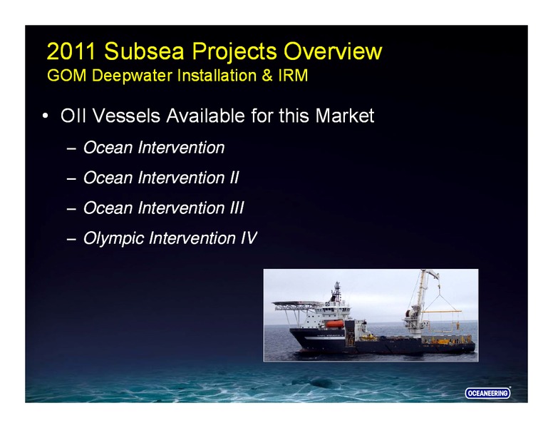 HOWARD WEIL 39TH ANNUAL ENERGY CONFERENCE – Oceaneering International – slide 33
