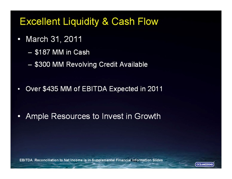 UBS SECURITIES – Oceaneering International – slide 9