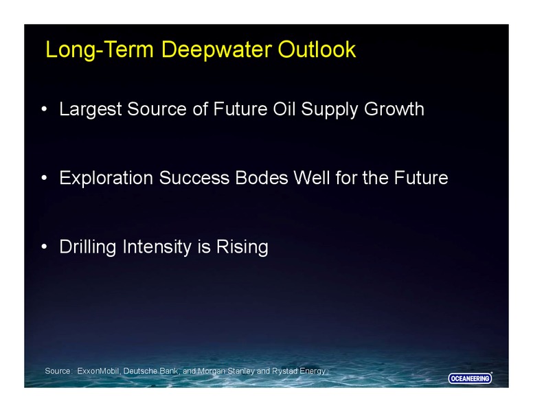 RBC CAPITAL MARKETS – Oceaneering International – slide 11