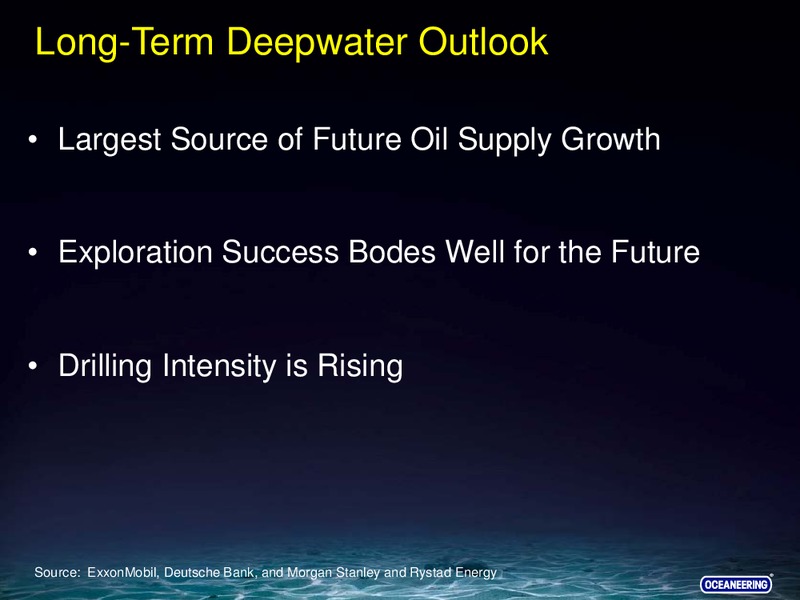 BARCLAYS CEO ENERGY POWER CONFERENCE – Oceaneering International – slide 10
