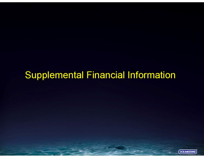 STEPHENS FALL INVESTMENT CONFERENCE – Oceaneering International – slide 29