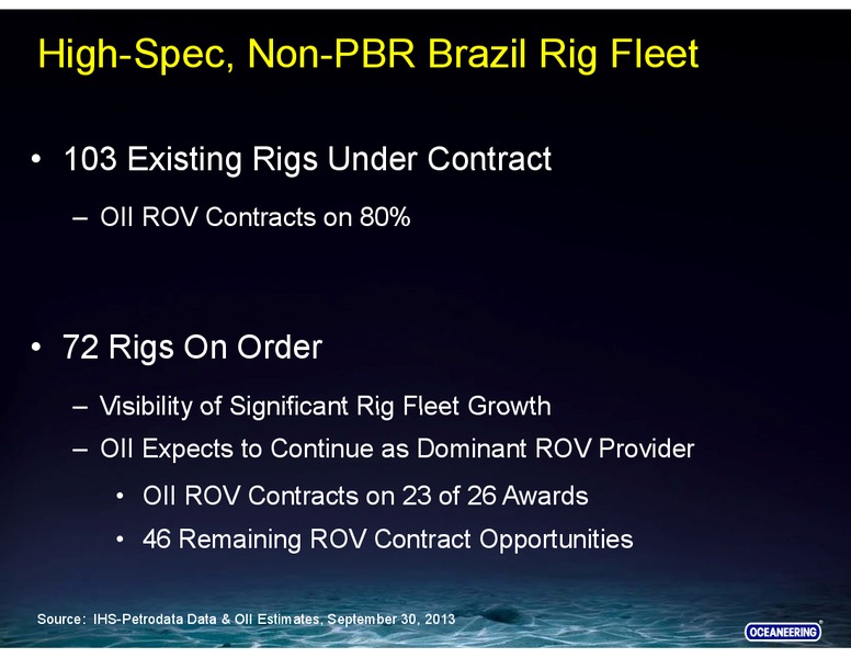 STEPHENS FALL INVESTMENT CONFERENCE – Oceaneering International – slide 42