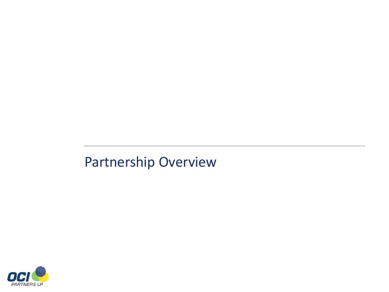 September 2015 Investor Presentation – Oci Partners Lp – slide 2