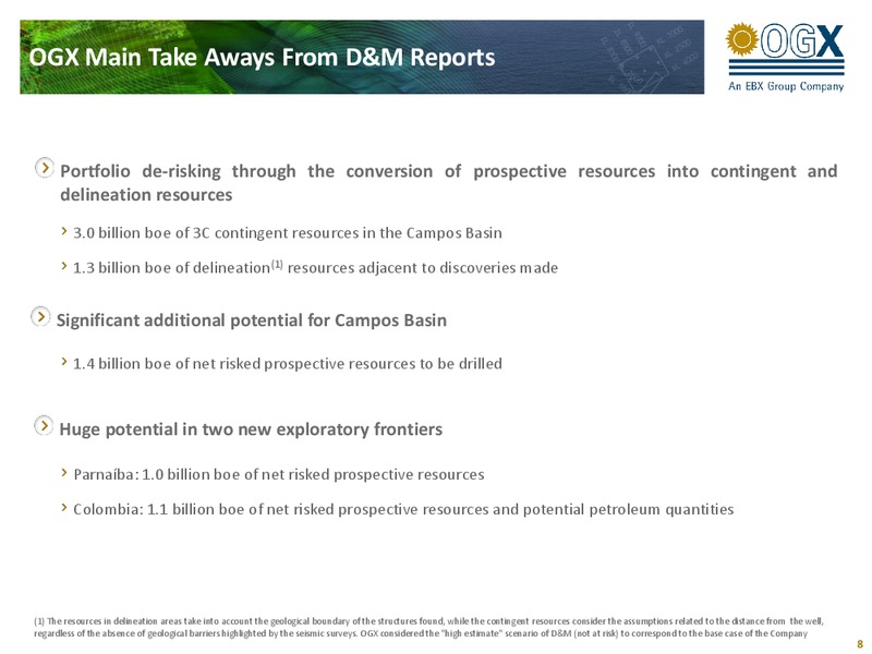 1Q11 RESULTS – OGX Petroleo – slide 7