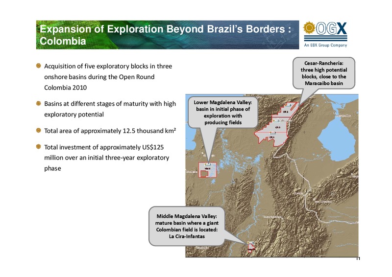 Q2 2010 EARNINGS CALL – OGX Petroleo – slide 11