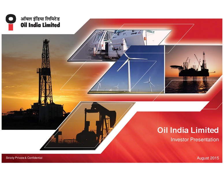 August 2015 Investor Presentation – Oil India Ltd. – slide 1