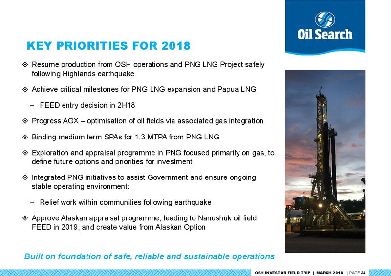 OSH Investor Field Trip – Oil Search Limited – slide 33