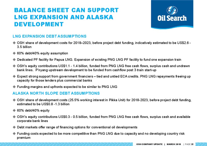 Credit Suisse Asian Investment Conference – Oil Search Limited – slide 24