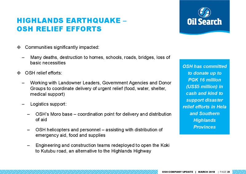 Credit Suisse Asian Investment Conference – Oil Search Limited – slide 28