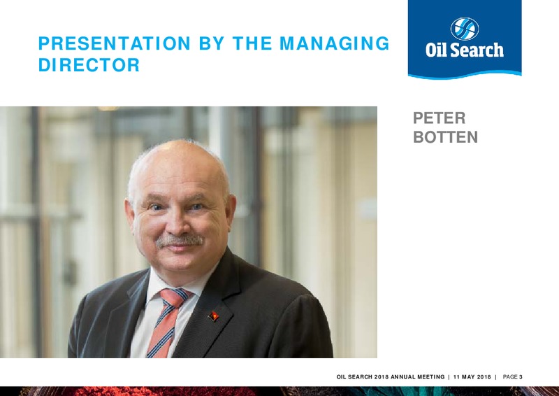 2018 Annual Meeting – Oil Search Limited – slide 2