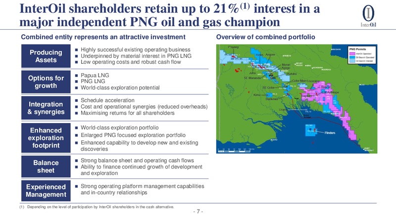 Oil Search Acquisition of InterOil – Oil Search Limited – slide 7