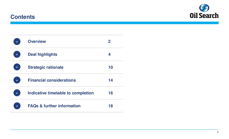 North American Roadshow – Oil Search Limited – slide 2