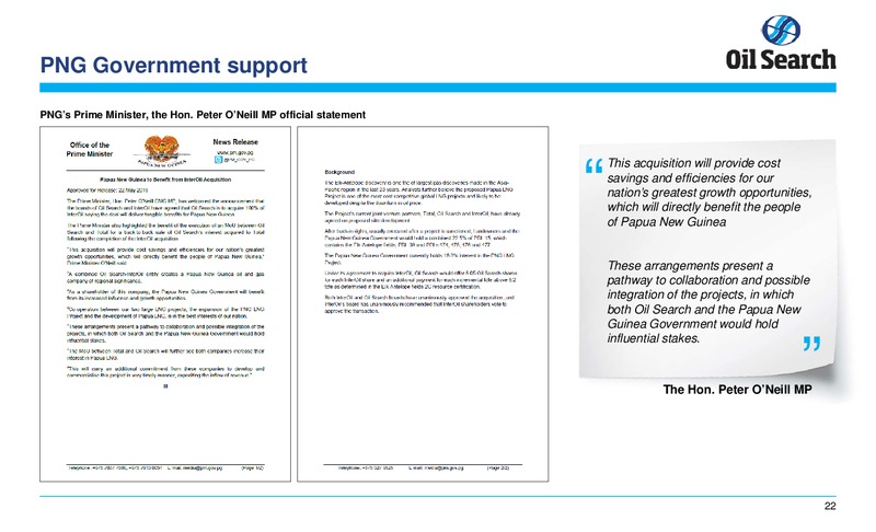 North American Roadshow – Oil Search Limited – slide 23