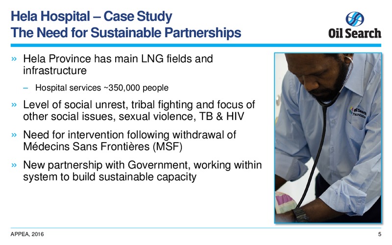 APPEA Conference and Exhibition – Oil Search Limited – slide 5