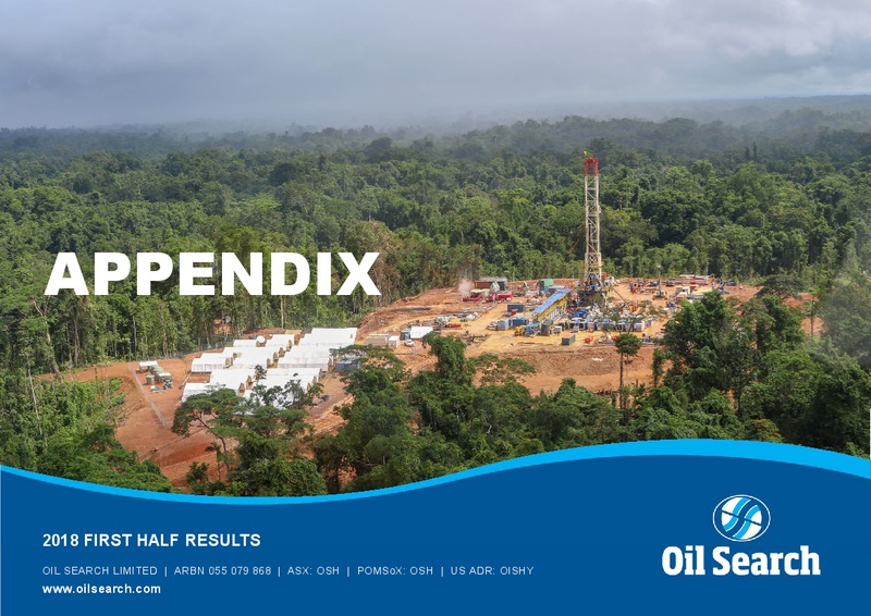 August 2018 Investor Presentation – Oil Search Limited – slide 30