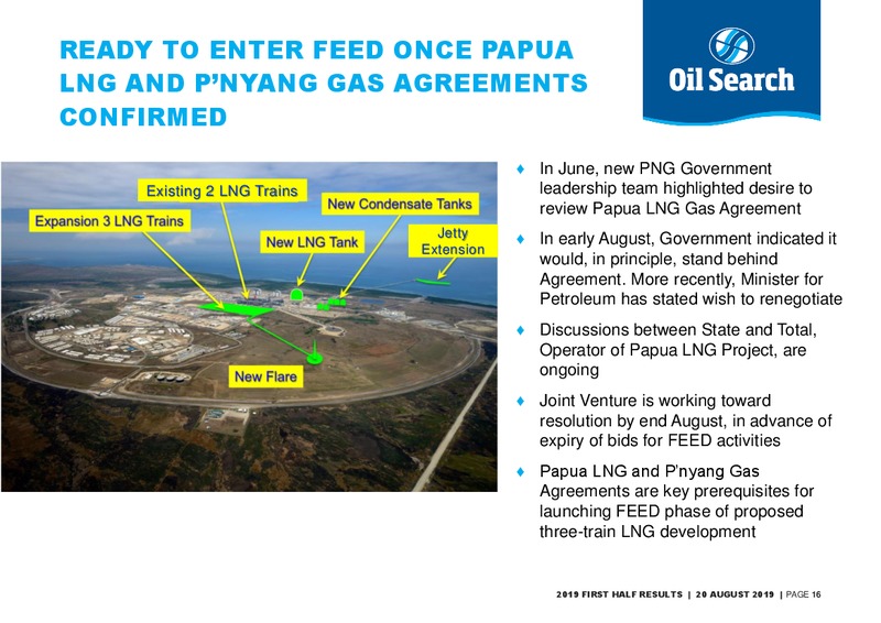 1H 2019 Earnings Presentation – Oil Search Limited – slide 15