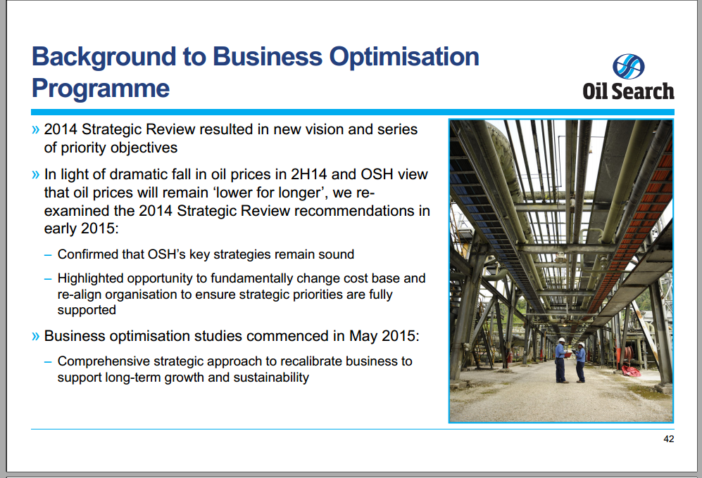 August 2015 Investor Presentation – Oil Search Limited – slide 42