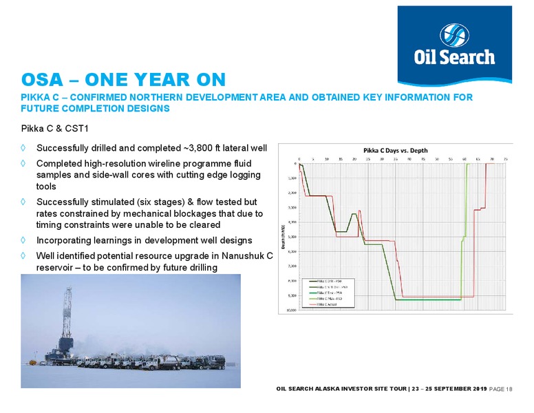 Oil Search Alaska Field Trip – Oil Search Limited – slide 17