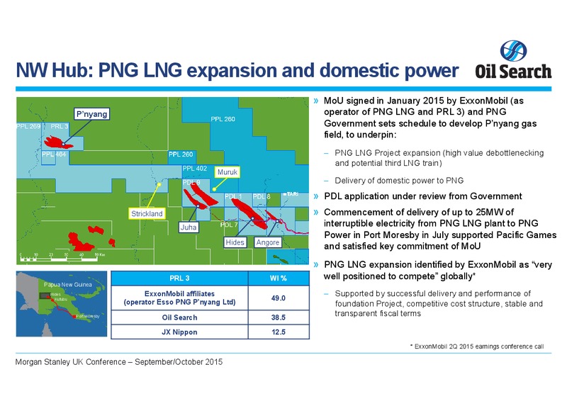 Morgan Stanley UK Conference – Oil Search Limited – slide 9