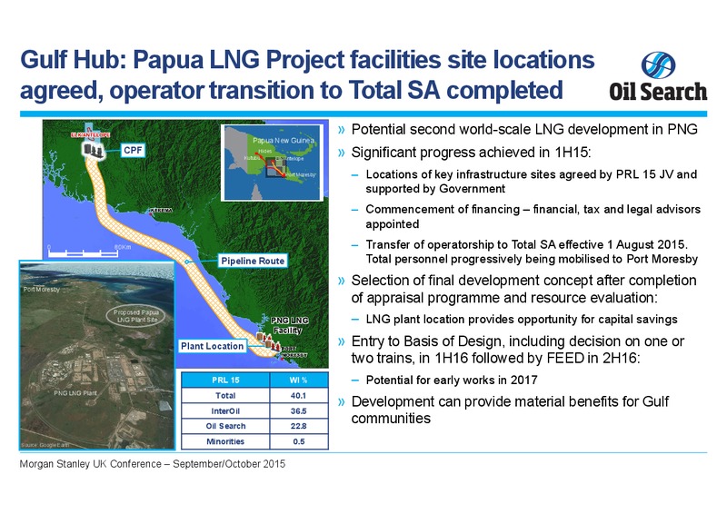 Morgan Stanley UK Conference – Oil Search Limited – slide 11