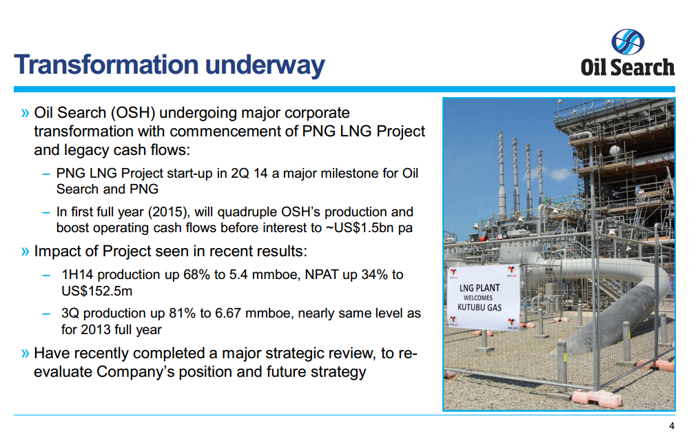 Morgan Stanley 13th Annual Asia Pacific Summit – Oil Search Limited – slide 4