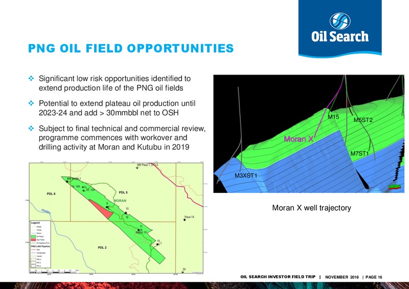 November 2018 Investor Presentation – Oil Search Limited – slide 15