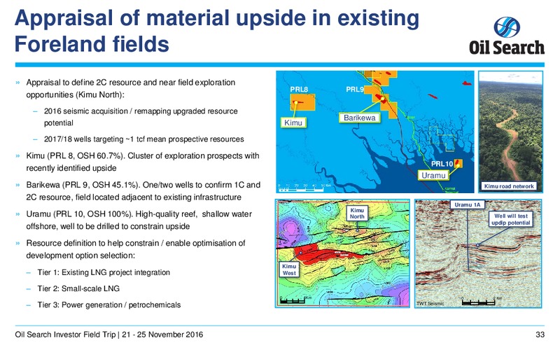 November 2016 Investor Presentation – Oil Search Limited – slide 32