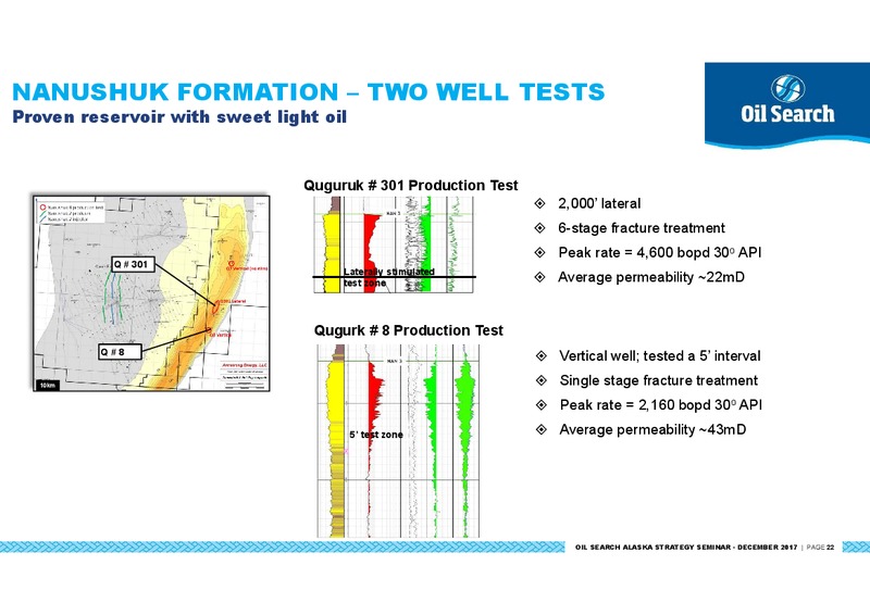 Alaska North Slope A Strategic Expansion Oil Search – Oil Search Limited – slide 22