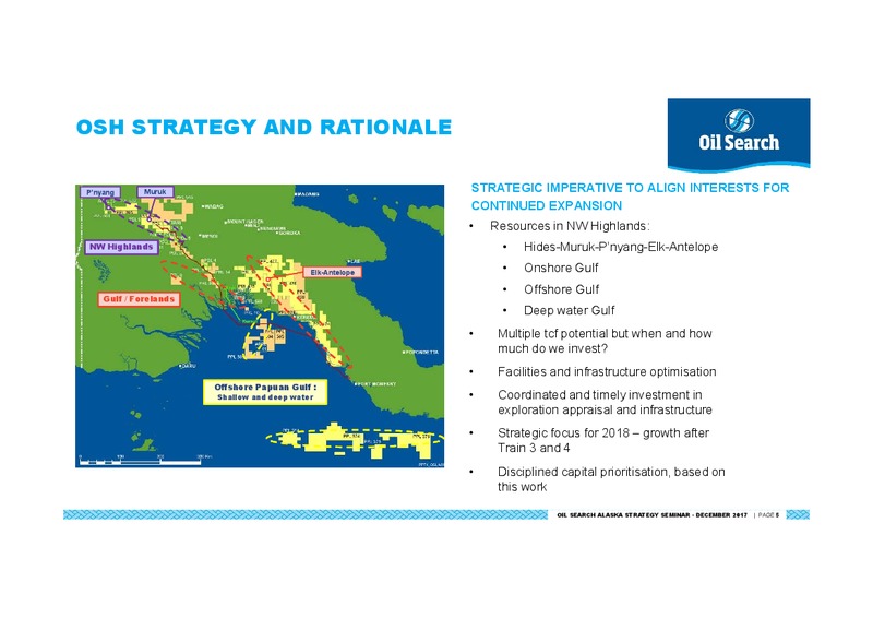 STRATEGIC EXPANSION – Oil Search Limited – slide 5