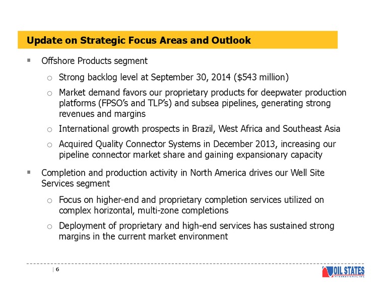 Investor Presentation – Oil States International Inc. – slide 5