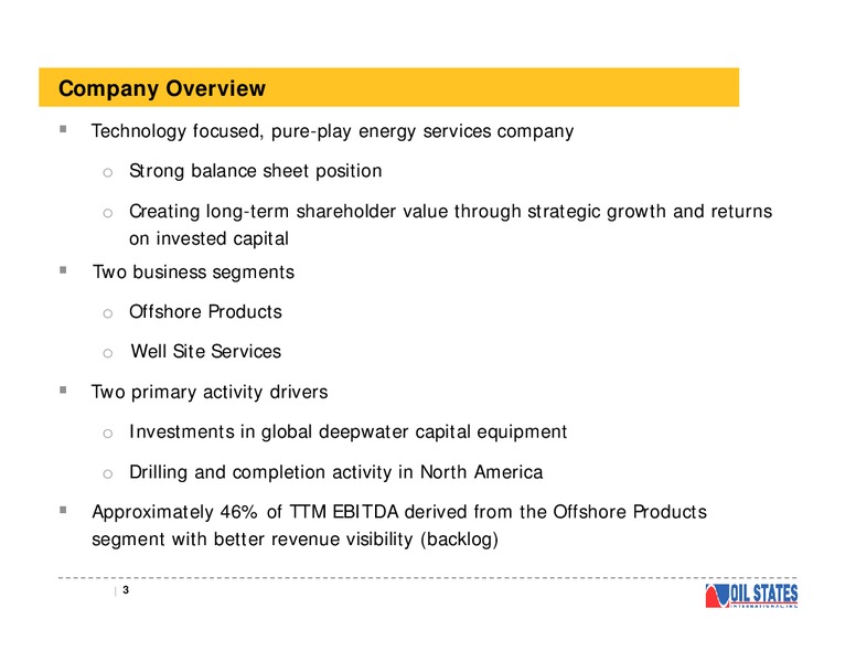 TPH 2015 HOTTER N HELL CONFERENCE – Oil States International Inc. – slide 2