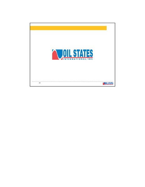 BARCLAYS CEO ENERGY POWER CONFERENCE – Oil States International Inc. – slide 20