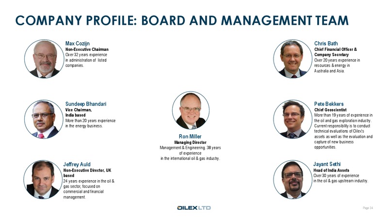 Corporate Presentation – Oilex Ltd. – slide 24