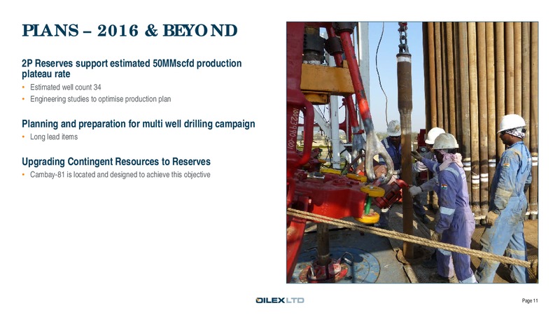 Corporate Presentation – Oilex Ltd. – slide 11