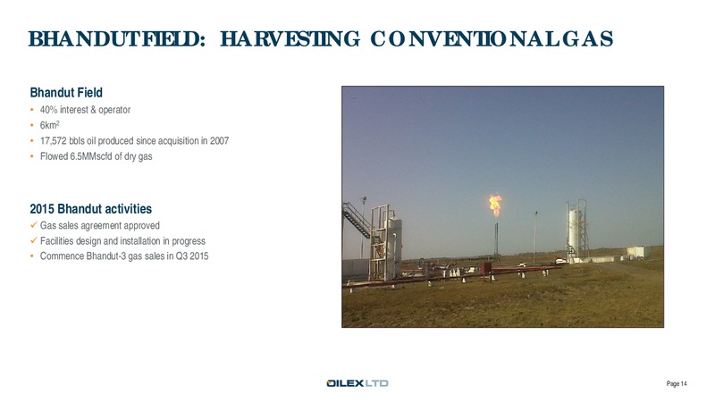 Corporate Presentation – Oilex Ltd. – slide 14