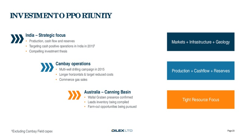 Corporate Presentation – Oilex Ltd. – slide 23