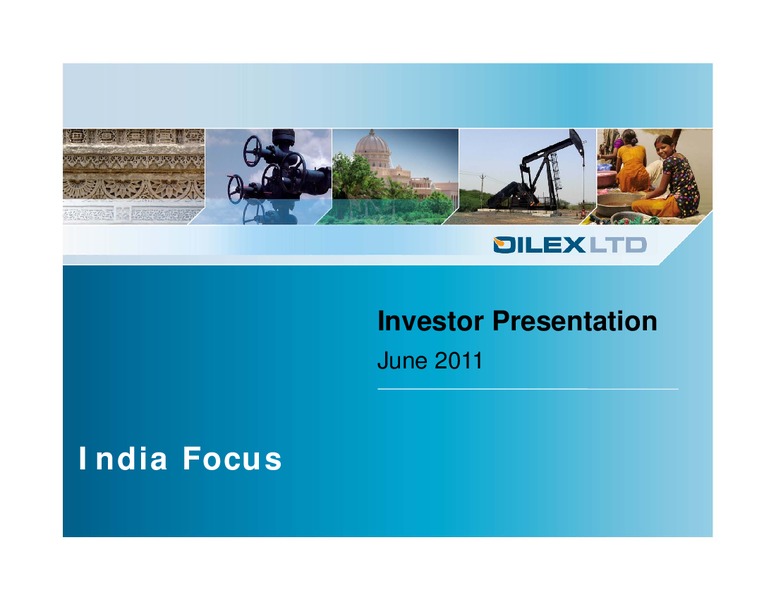 INVESTOR PRESENTATION – Oilex Ltd. – slide 1