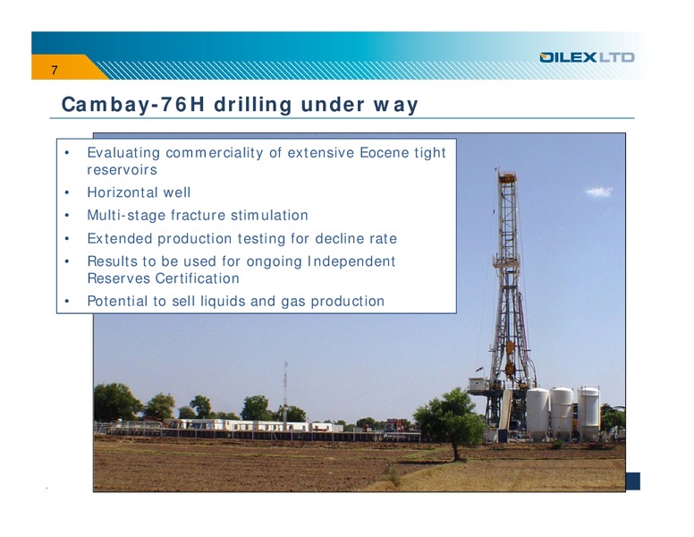 INVESTOR PRESENTATION – Oilex Ltd. – slide 6