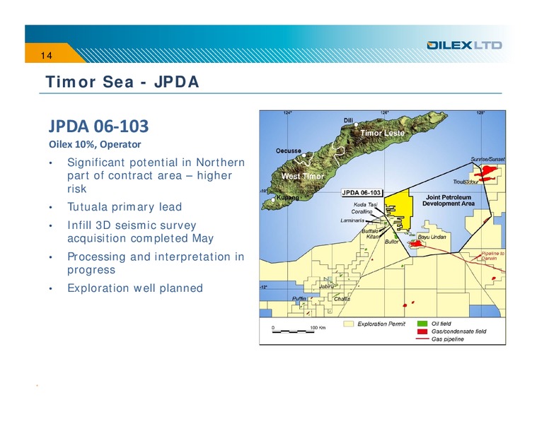 INVESTOR PRESENTATION – Oilex Ltd. – slide 13