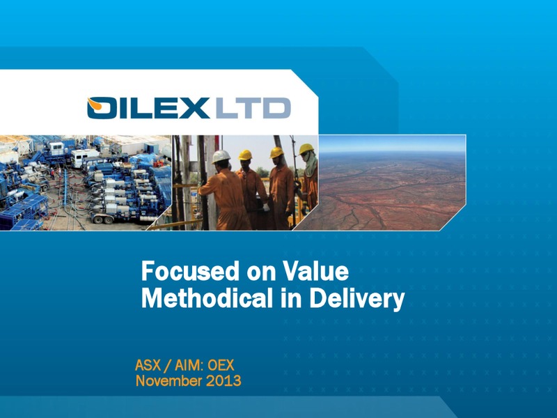 November 2013 Investor Presentation – Oilex Ltd. – slide 1