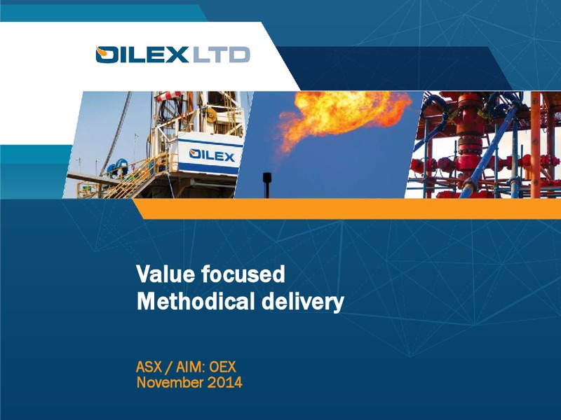 investor Presemtation – Oilex Ltd. – slide 1