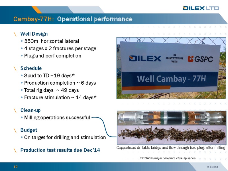 investor Presemtation – Oilex Ltd. – slide 9