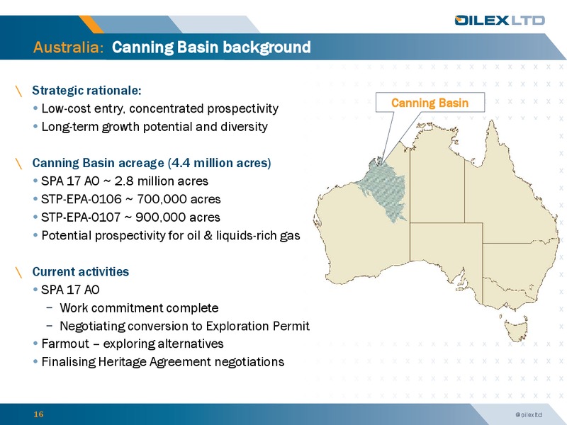 investor Presemtation – Oilex Ltd. – slide 15