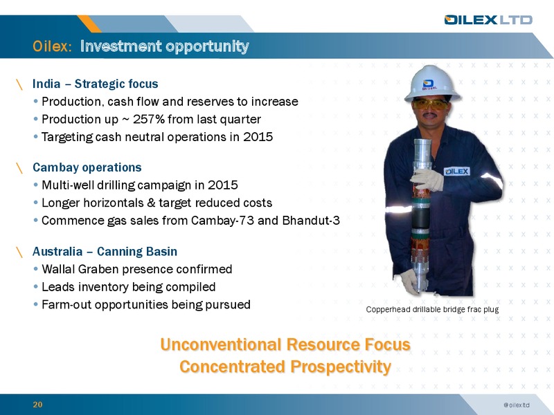 investor Presemtation – Oilex Ltd. – slide 19