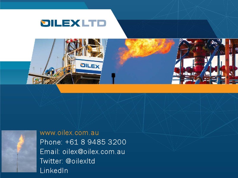 investor Presemtation – Oilex Ltd. – slide 22