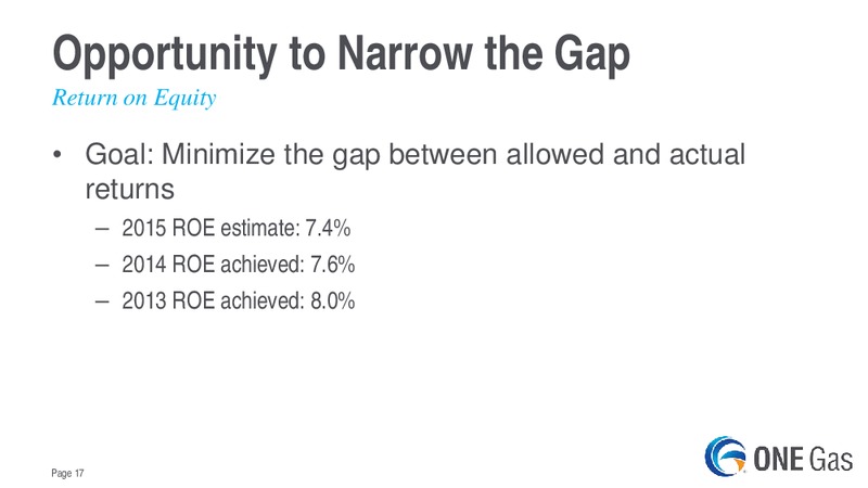 Evercore ISI Utility CEO Conference – One Gas, Inc. – slide 16