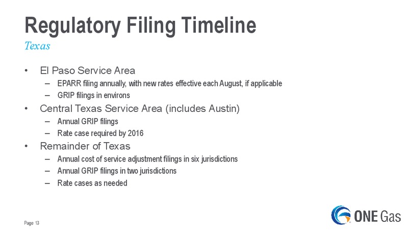 Bank of America Merrill Lynch 2015 Power & Gas Leaders Conference – One Gas, Inc. – slide 12