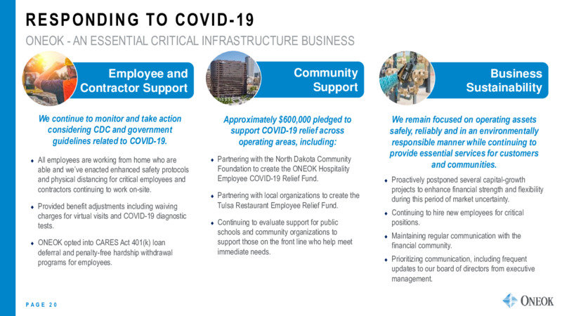 Investor Update   January 2021 – Oneok Inc. – slide 19