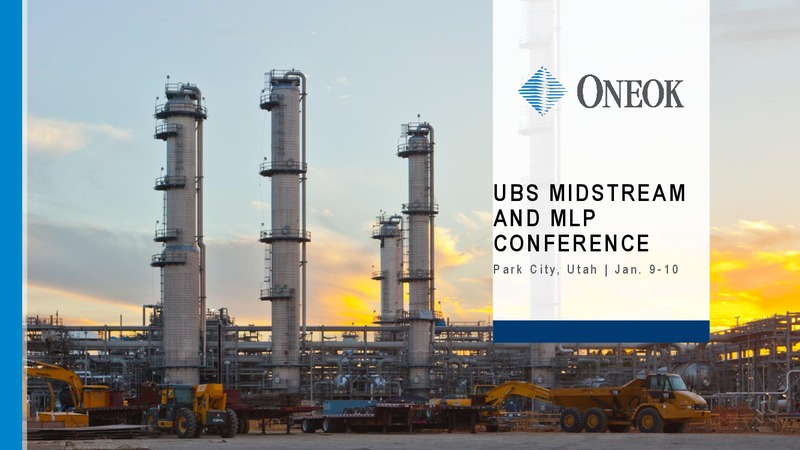 UBS Midstream and MLP Conference – Oneok Inc. – slide 1