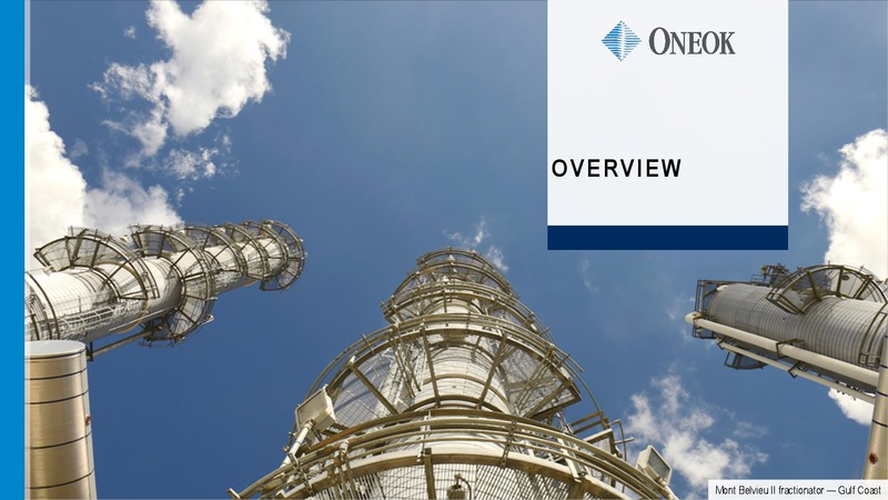 UBS Midstream and MLP Conference – Oneok Inc. – slide 3